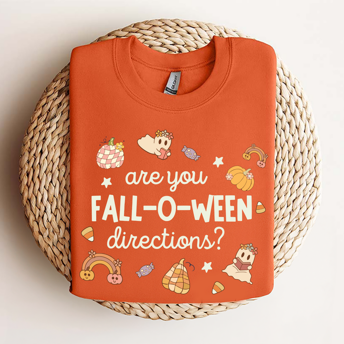 "Are You Fall-O-Ween Directions?" T-Shirt – Funny Halloween Pun Tee