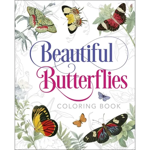 Beautiful Butterflies Coloring Book - Paperback