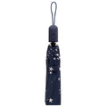 Eklips Automatic Umbrella: Compact Folding Travel Umbrella, Windproof, Navy Blue Star Pattern, Easy Open/Close