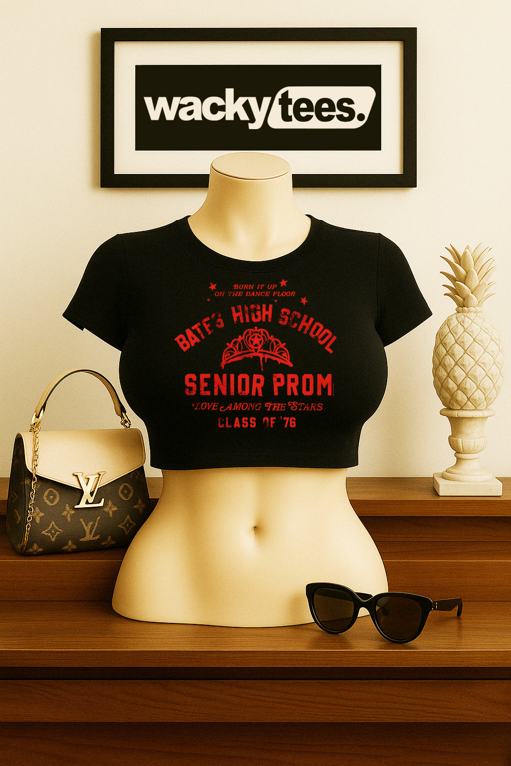 Carrie Class of 1976 Bates High School Senior Prom Horror Graphic Tee Shirt