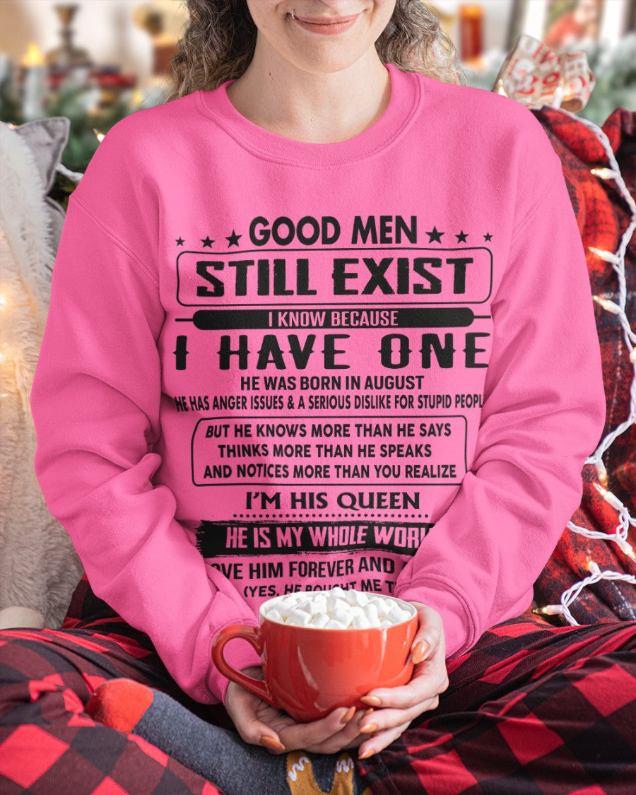 August - Good men Still Exist - gift for your girlfriend, wife from Husband - NGHL08 (SKU-GM-08)