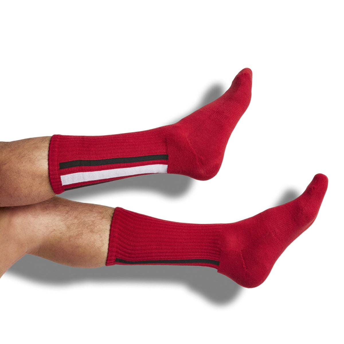 Crimson / White Mixed Socks 4 Pack -B