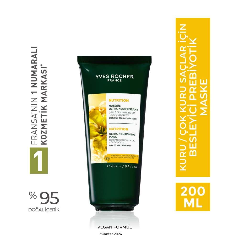 Yves Rocher Nutrition Prebiotic Nourishing Hair Mask for Dry Hair 200ml