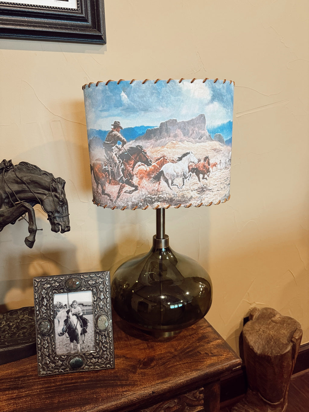 The Mustang Chase Lampshade