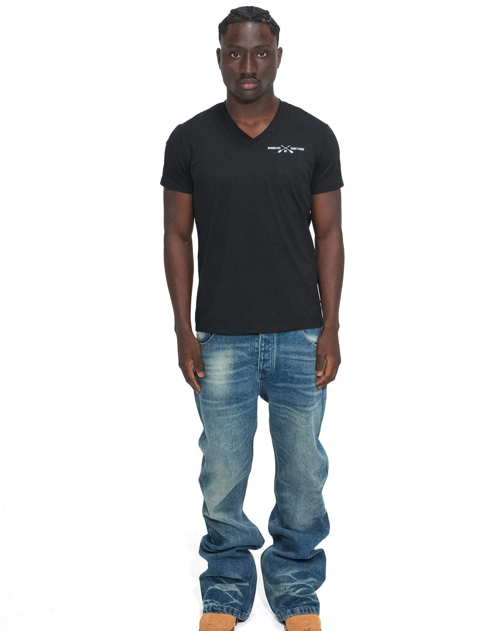 Men's V-Neck Black T-Shirt