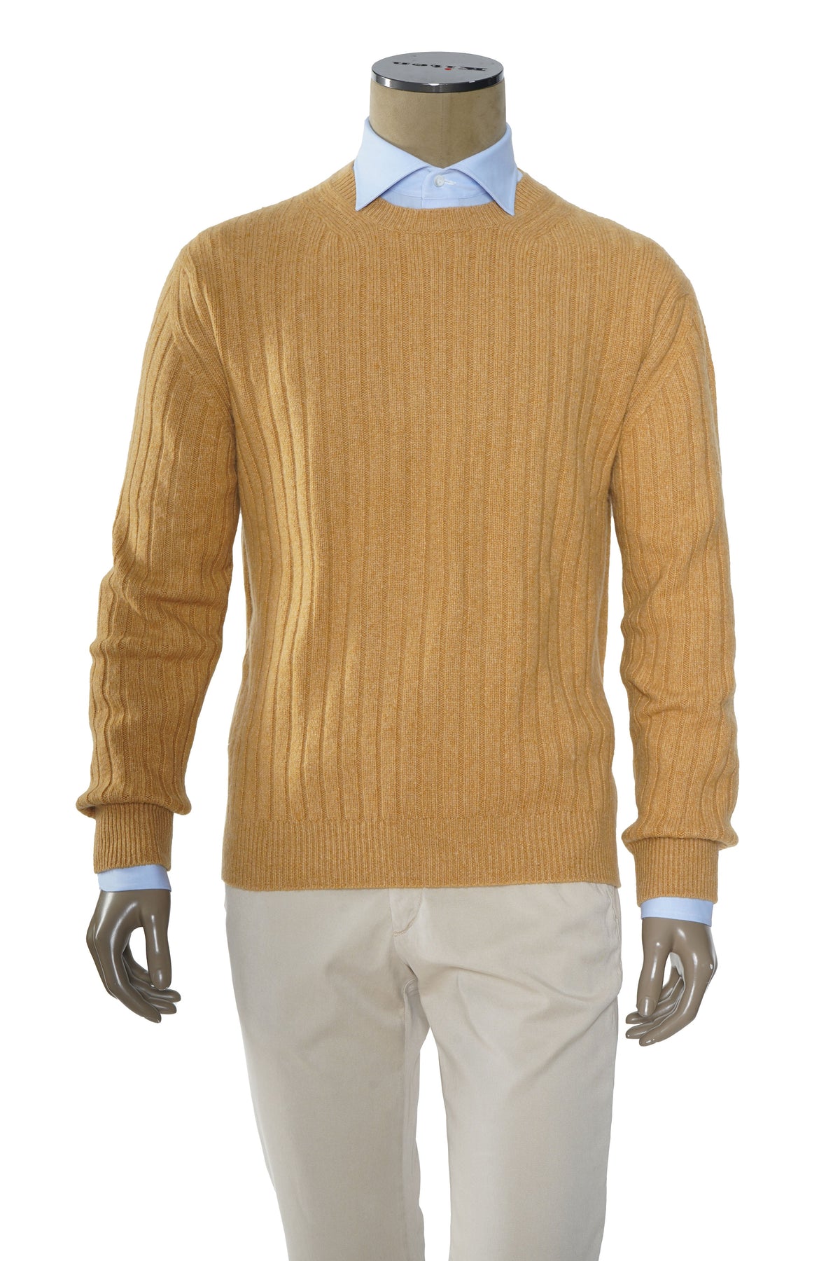 Brioni Ribbed Knit Cashmere Crewneck Sweater