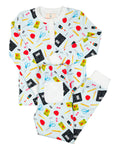 School Supplies Pajamas Set- FINAL SALE