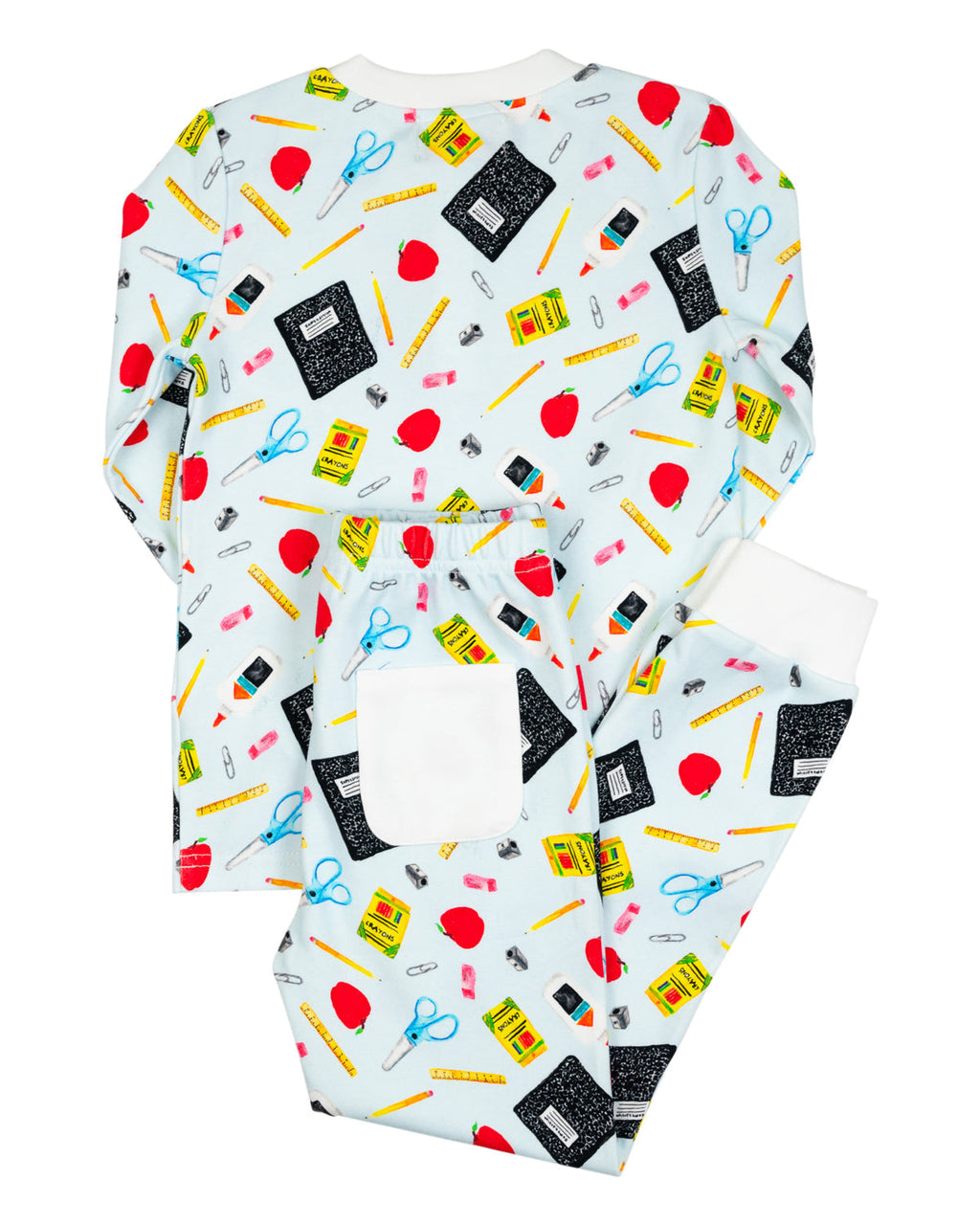 School Supplies Pajamas Set- FINAL SALE