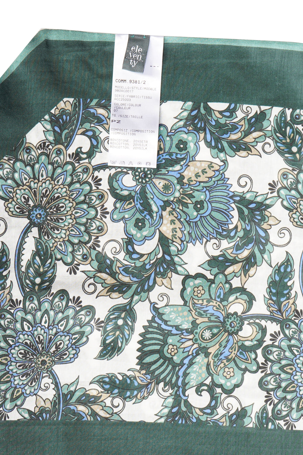 Eleventy Floral Cotton-Silk Scarf