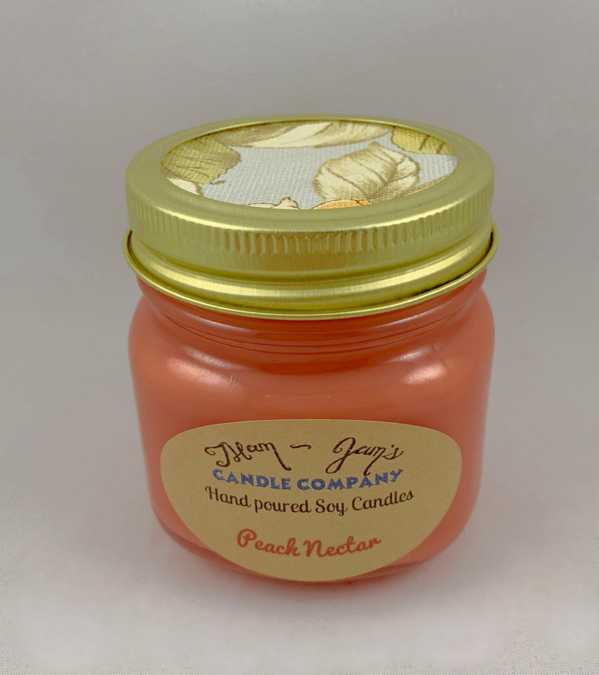 Peach Nectar Soy Candle – Sweet & Fruity Scent | Mam Jam’s