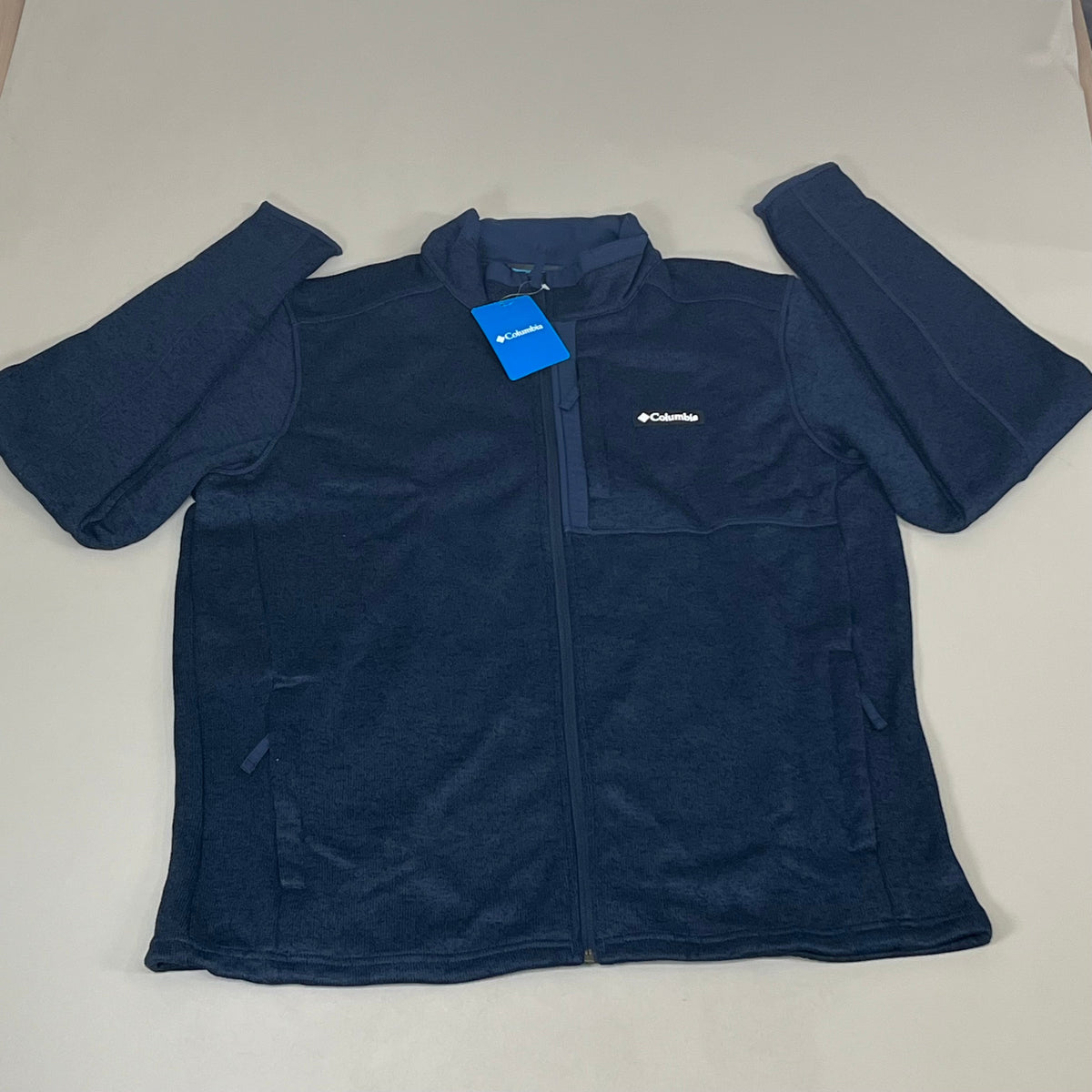 COLUMBIA Sweater Weather Fleece Full Zip Jacket Men's Sz XL Heather Blue