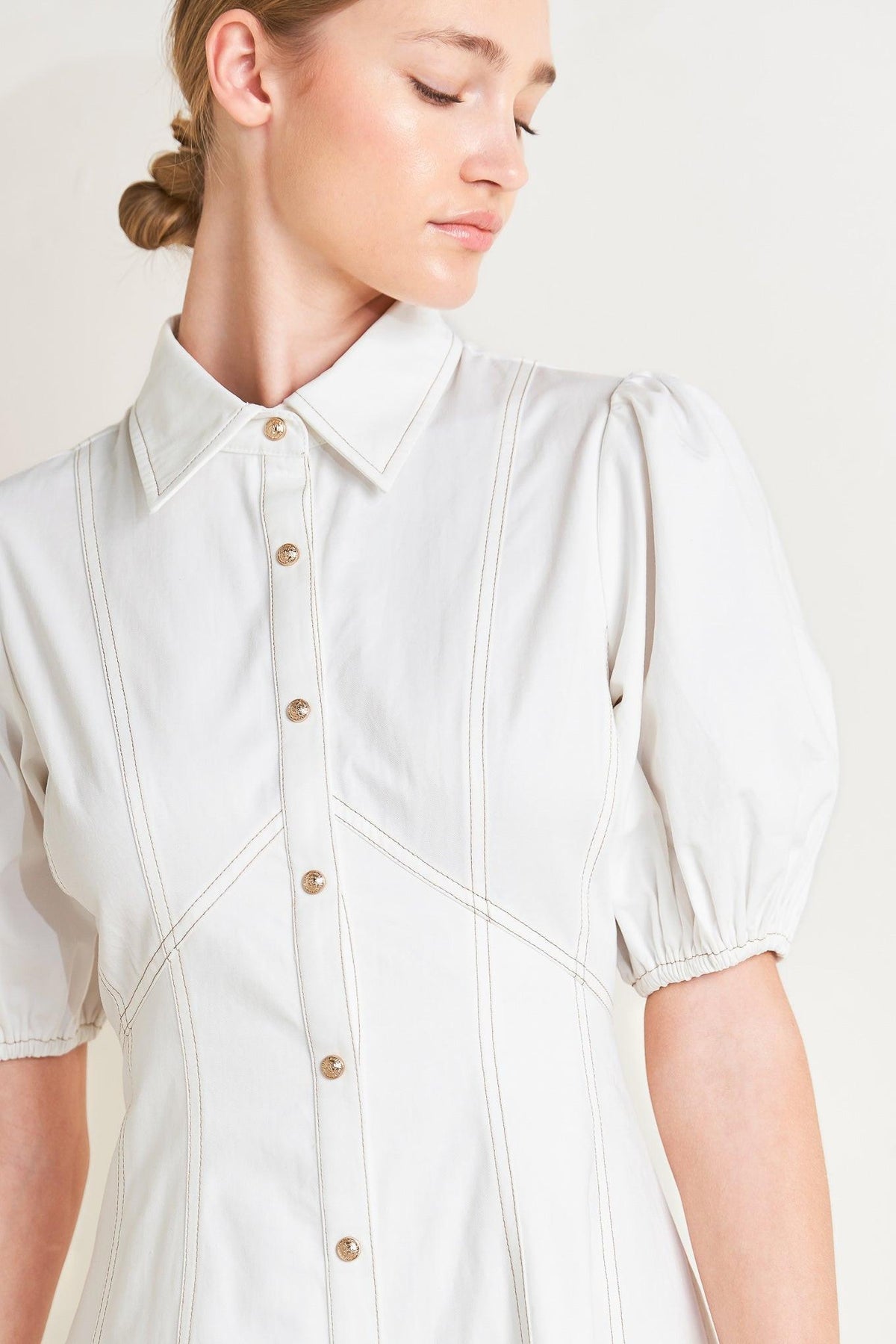 SWEET SOPHISTICATION WOVEN MIDI DRESS