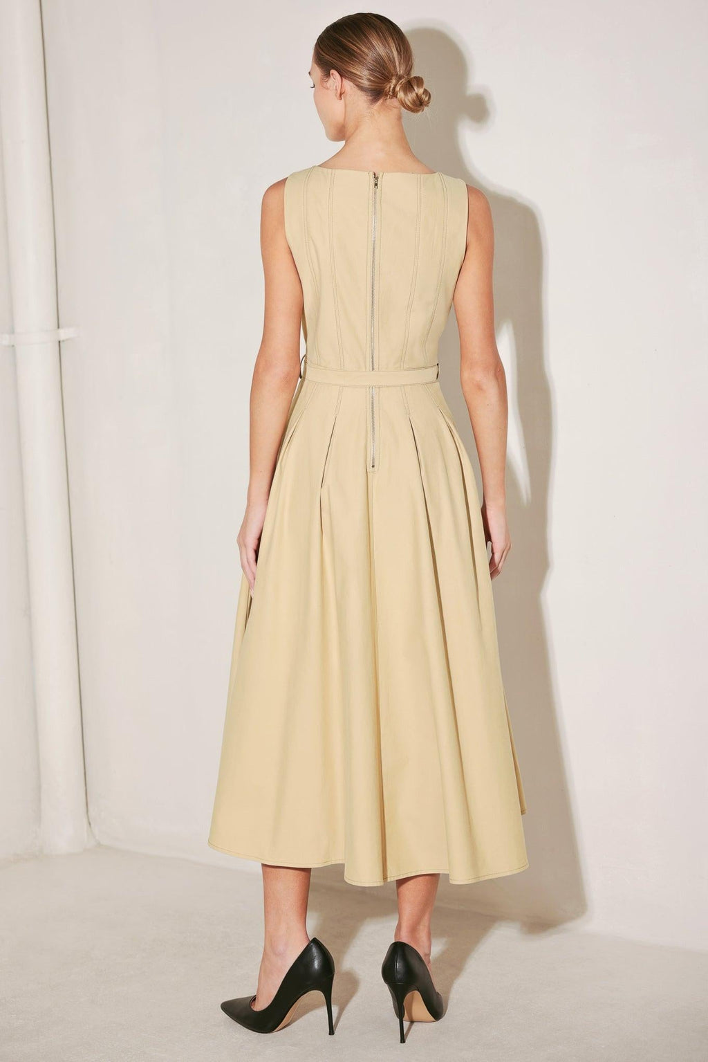 SAHARA GRACE WOVEN MIDI DRESS