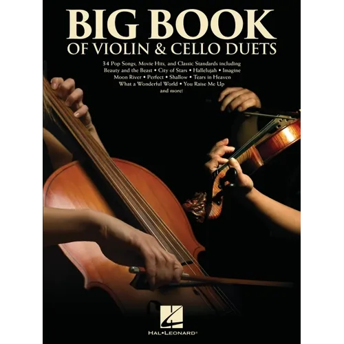 Big Book of Violin & Cello Duets: Score with Separate Pull-Out Parts - Paperback