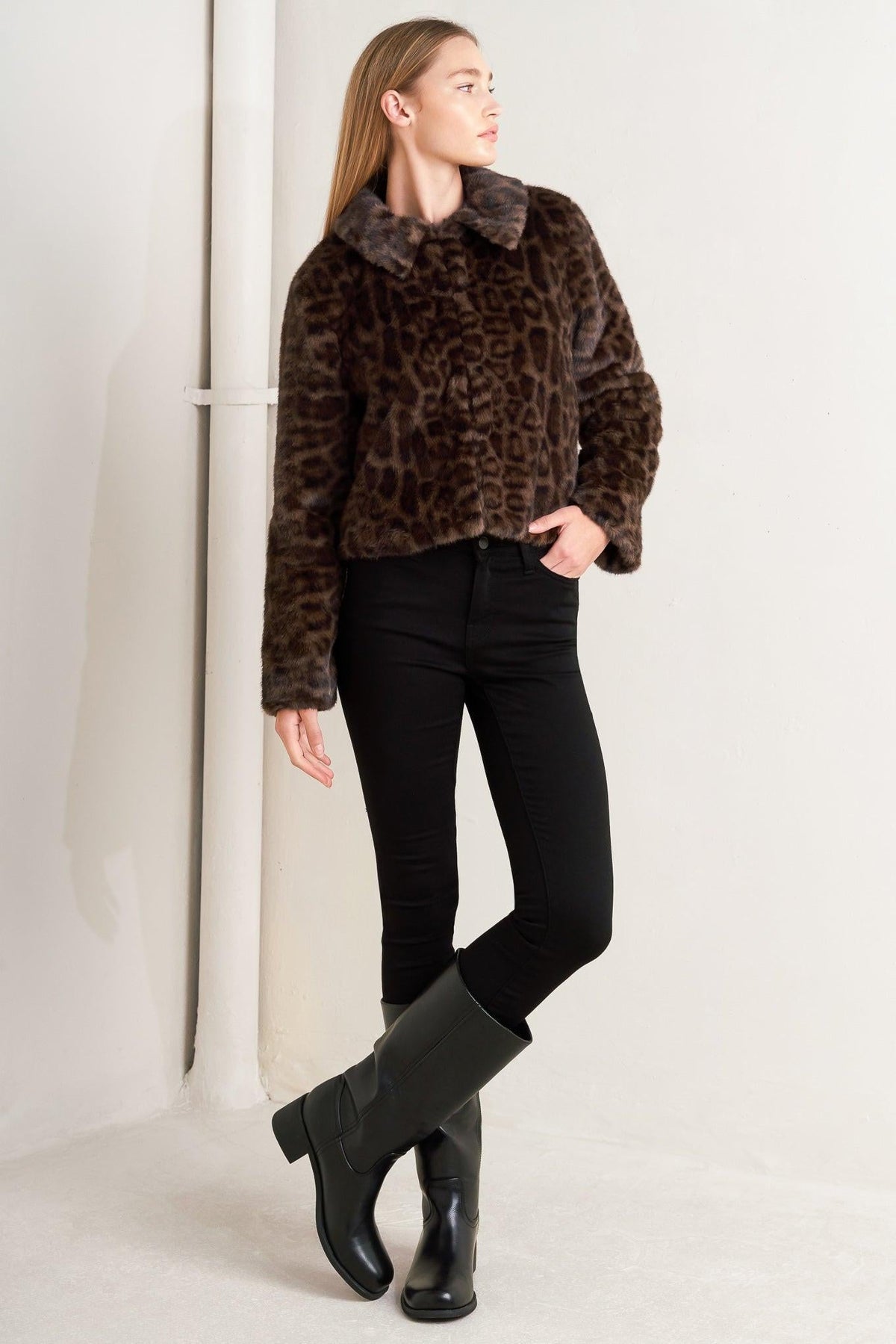WILD FAME FAUX LEATHER JACKET