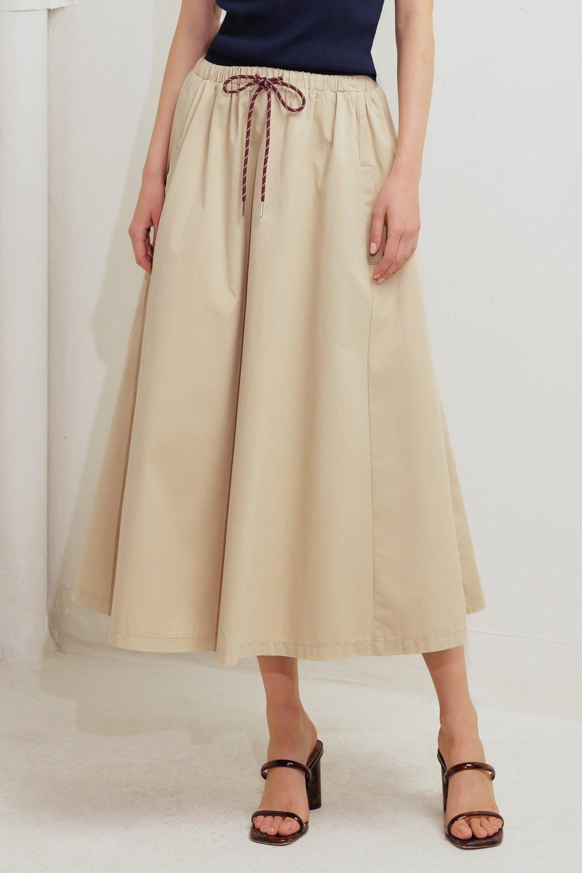 WEEKEND PARISIAN WOVEN MIDI SKIRT
