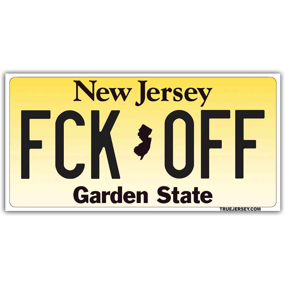 License Plate "FCK OFF" Flexible Magnet