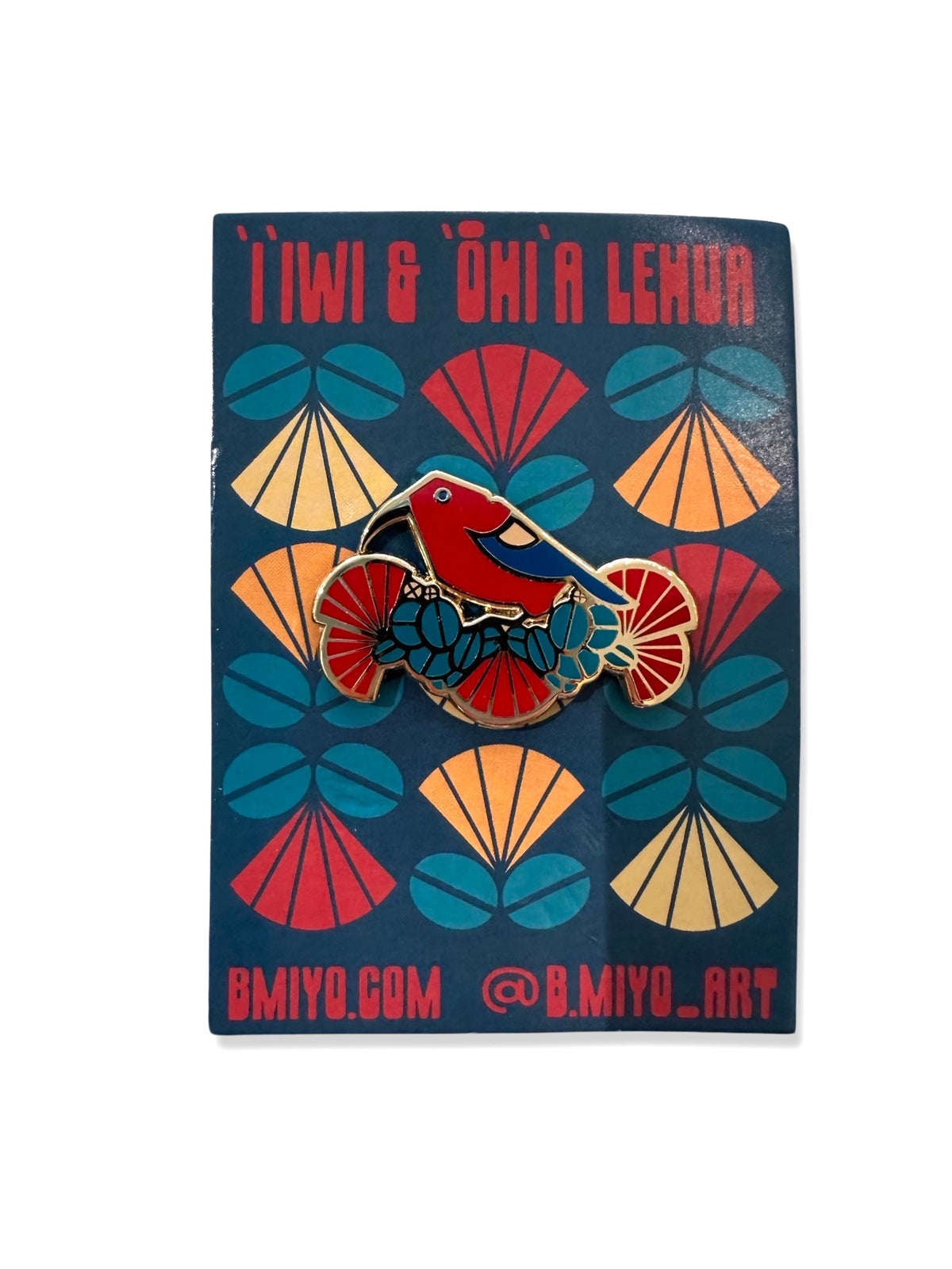 ʻIʻiwi & ‘Ōhiʻa Lehua Enamel Pin