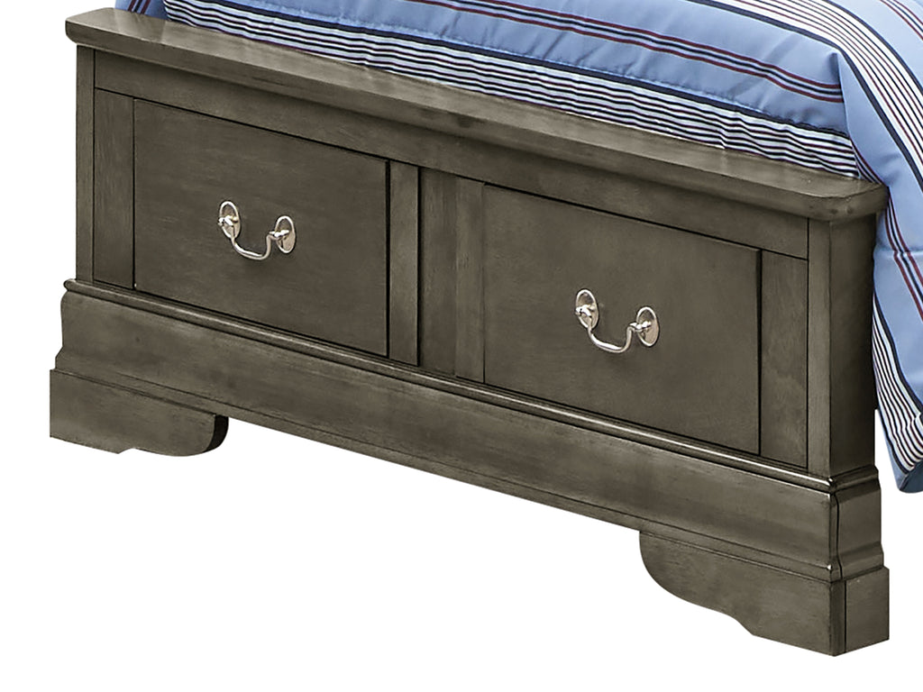 Elegant Traditional Twin Storage Bed