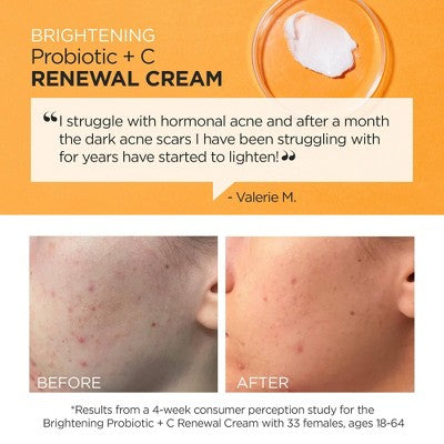 Andalou Naturals Brightening Probiotic + Vitamin C Renewal Cream 1.7oz - Imperfect Box