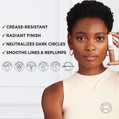 L'Oreal Paris True Match Radiant Serum Concealer with Hyaluronic Acid W7 0.33 fl oz - Imperfect Container