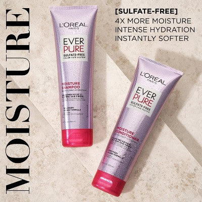 L'Oreal Paris EverPure Moisture Rosemary Oil Conditioner for Dry Hair 8.5 fl oz - Imperfect Container