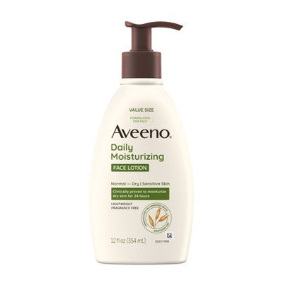 Aveeno Daily Moisture Face Lotion 12 fl oz - Imperfect Container