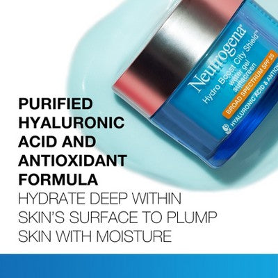 Neutrogena Hydro Boost City Shield Water Face Gel SPF 25 1.7oz - Missing Box