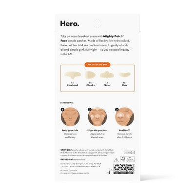 Hero Mighty Patch Face 5ct - Imperfect Box