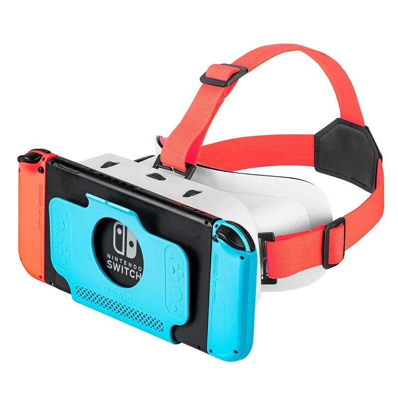 VR Viewing Headset | Adjustable Strap & Lens Settings | Compatible Switch VR Content