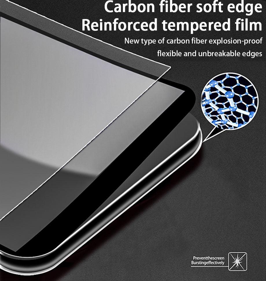 3pcs Full Cover Protective Glass On For Iphone 11 12 13 Pro Max Tempered Glass Film Iphone X Xr Xs Screen Protector Curved Edge Anti Scratch Bubble Free Smooth Tempered Glass Screen Protector