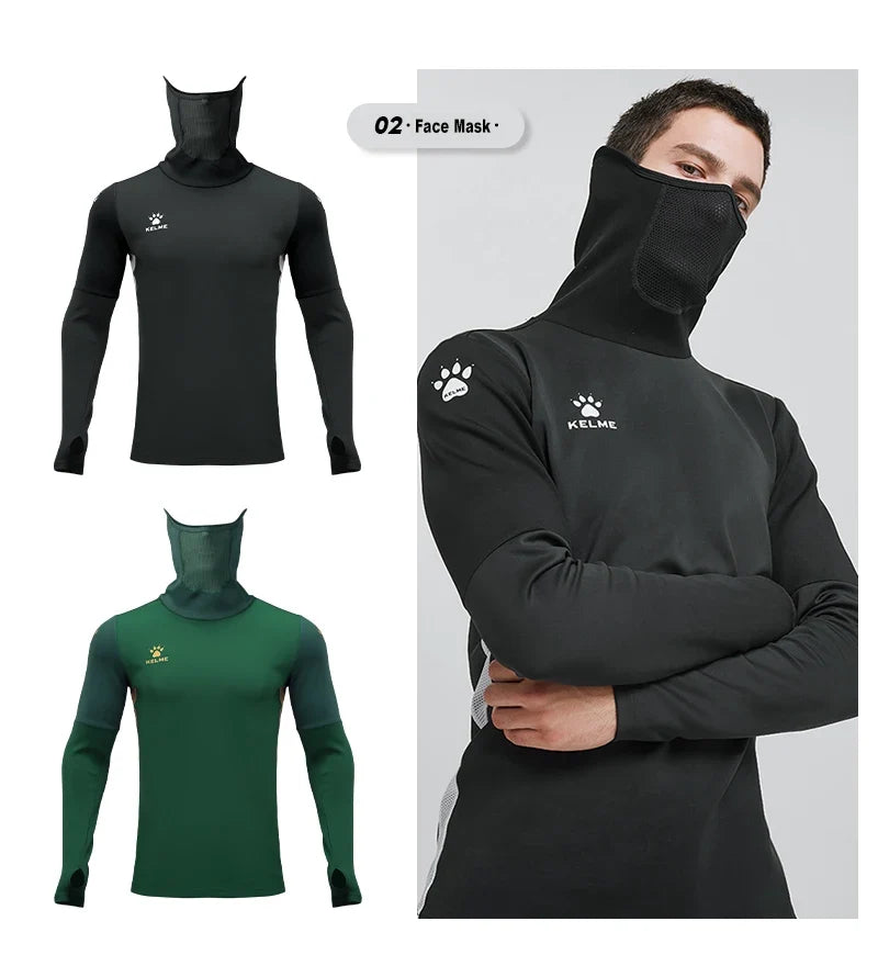 Men's Thermal Training Pullover with Face Cover & Thumb Holes