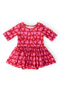 Hearts & Hugs 3/4 Sleeve Twirl Bodysuit