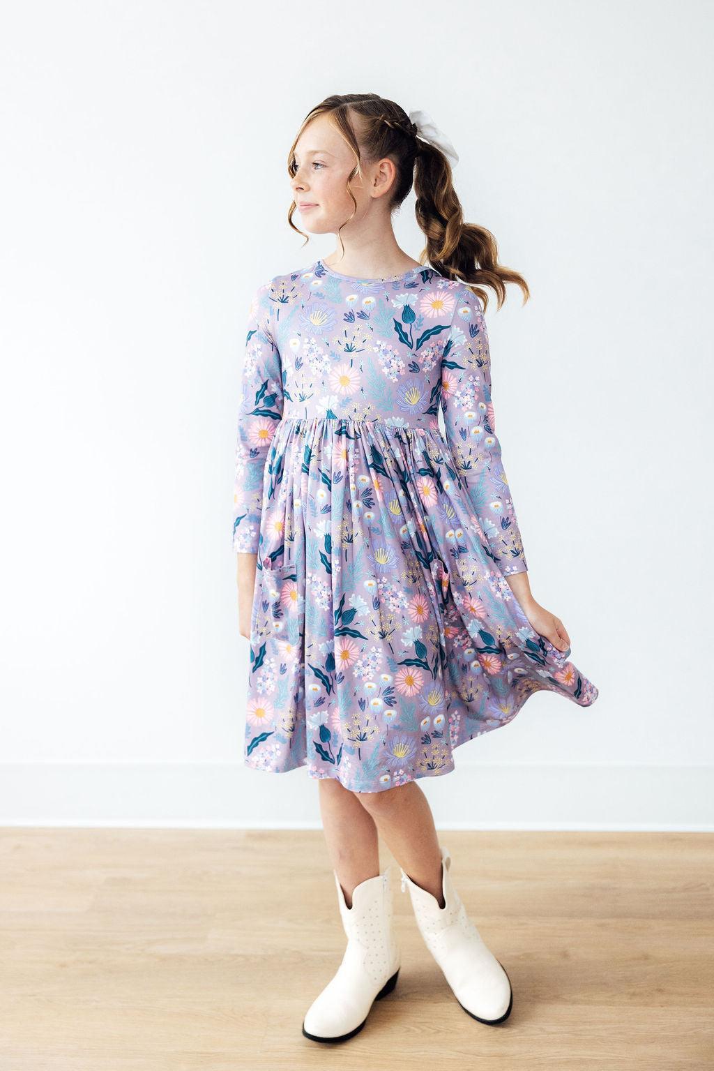 Honeysuckle L/S Pocket Twirl Dress