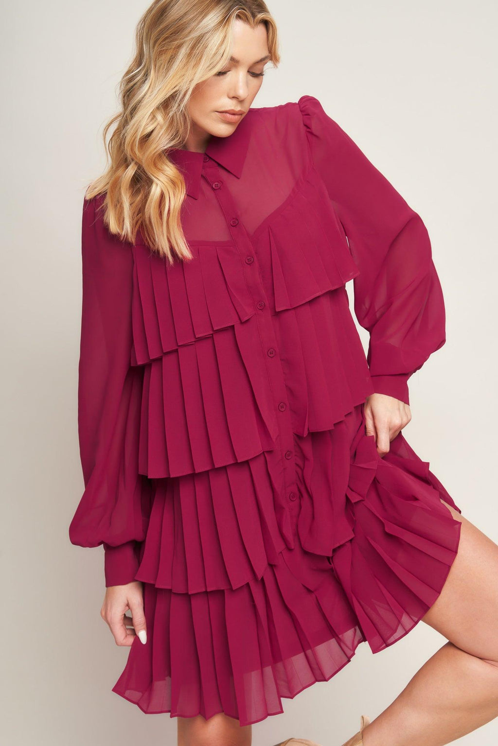 AN ABSOLUTE TREASURE WOVEN MINI DRESS