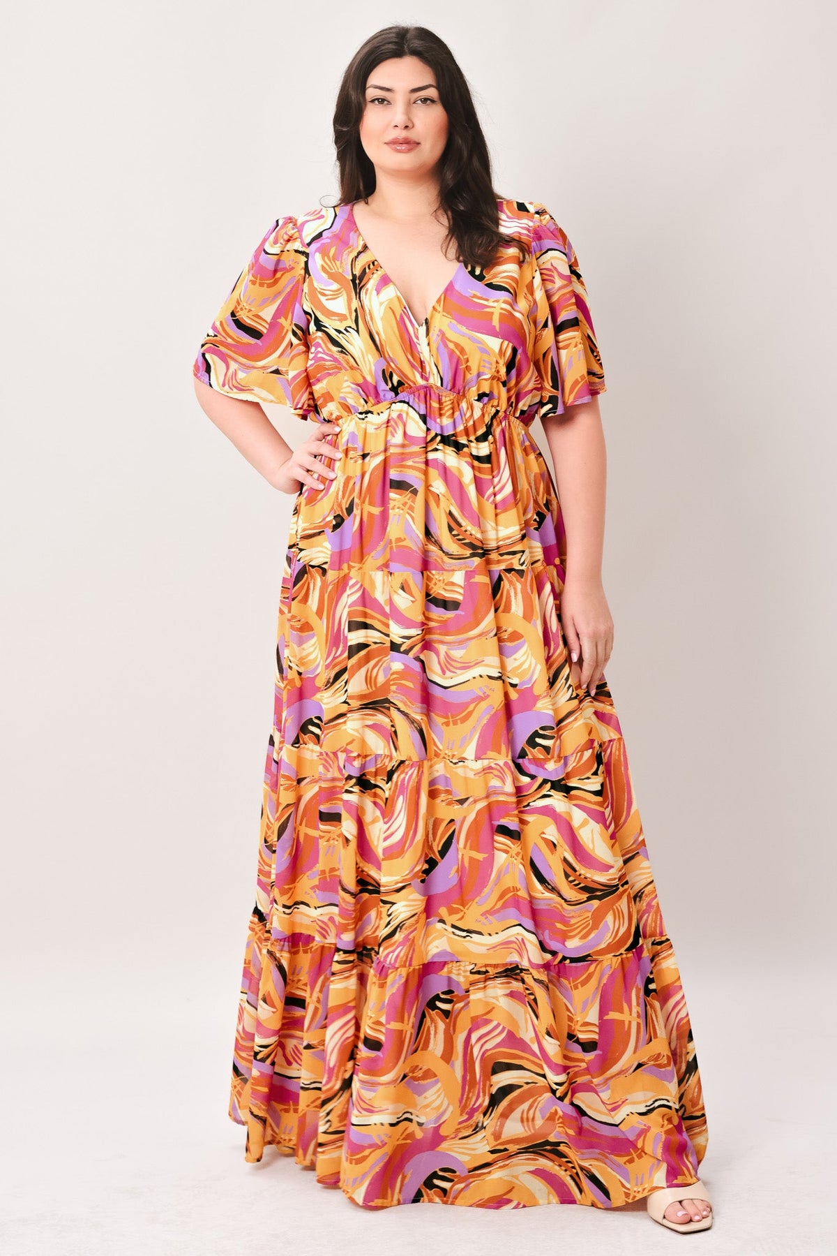 REFRESHING VIBE WOVEN MAXI DRESS