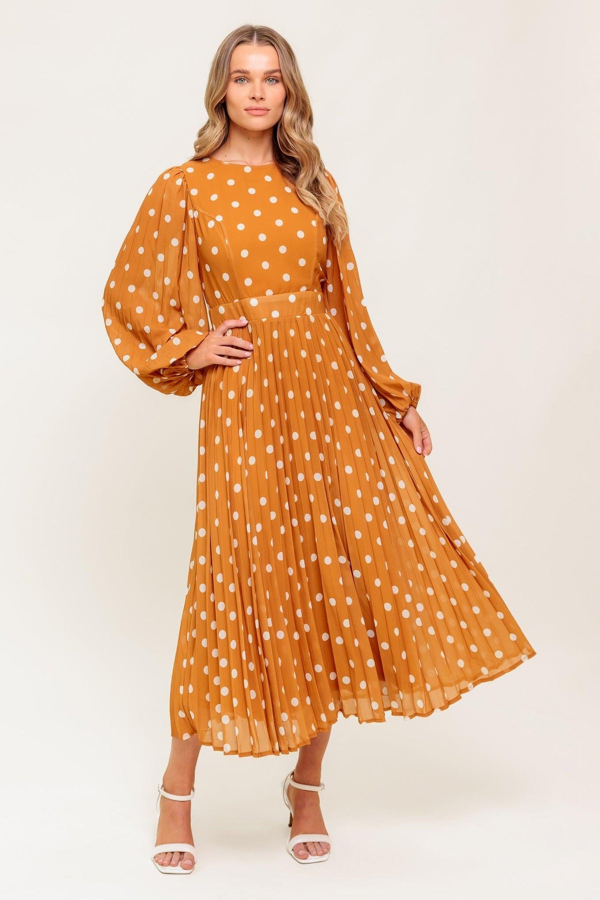 MOMENT MAKER WOVEN MIDI DRESS
