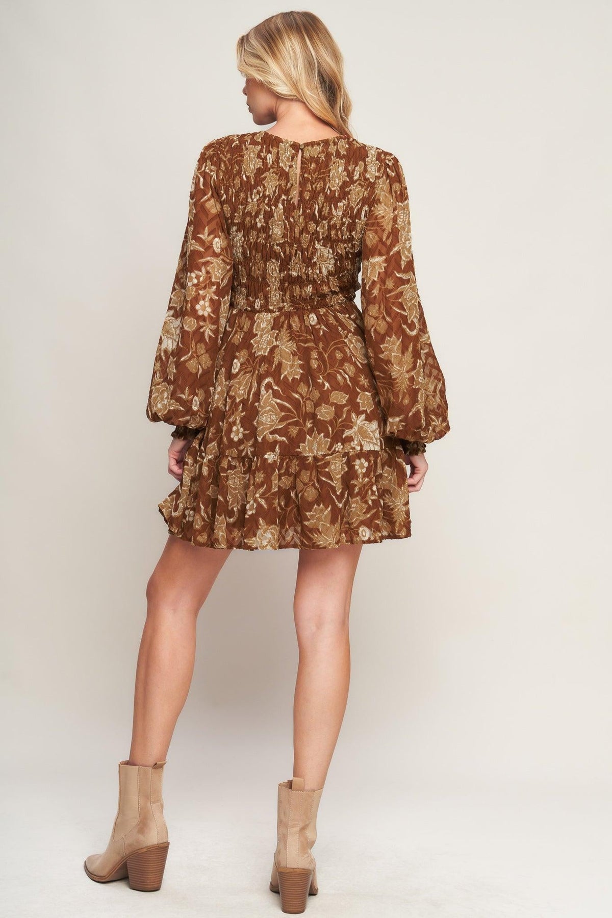 SWEET REMINISCENCE WOVEN MINI DRESS