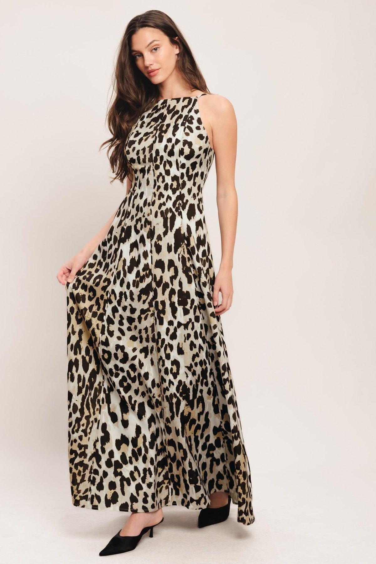 SAVAGE ELEGANCE WOVEN MAXI DRESS