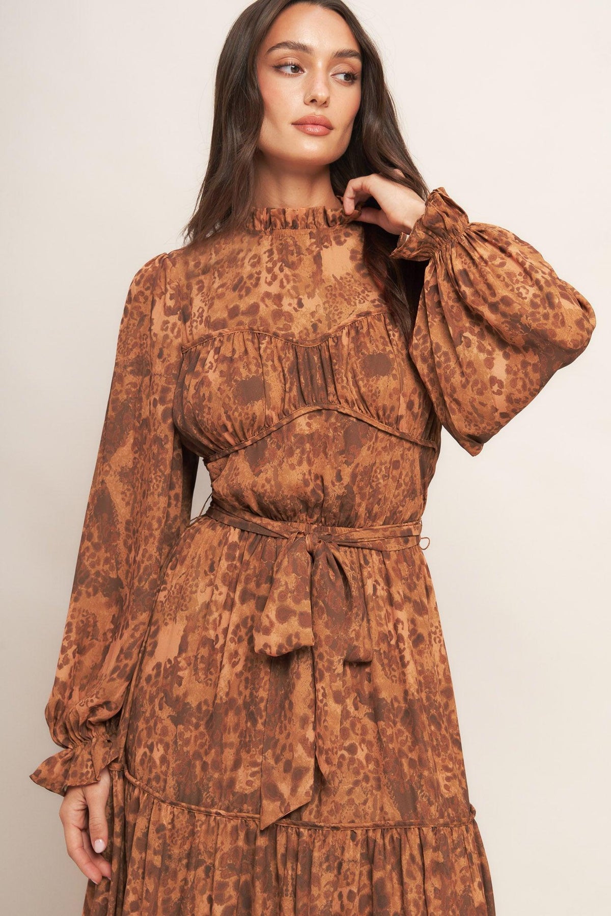 NOMAD'S WHISPER WOVEN MAXI DRESS