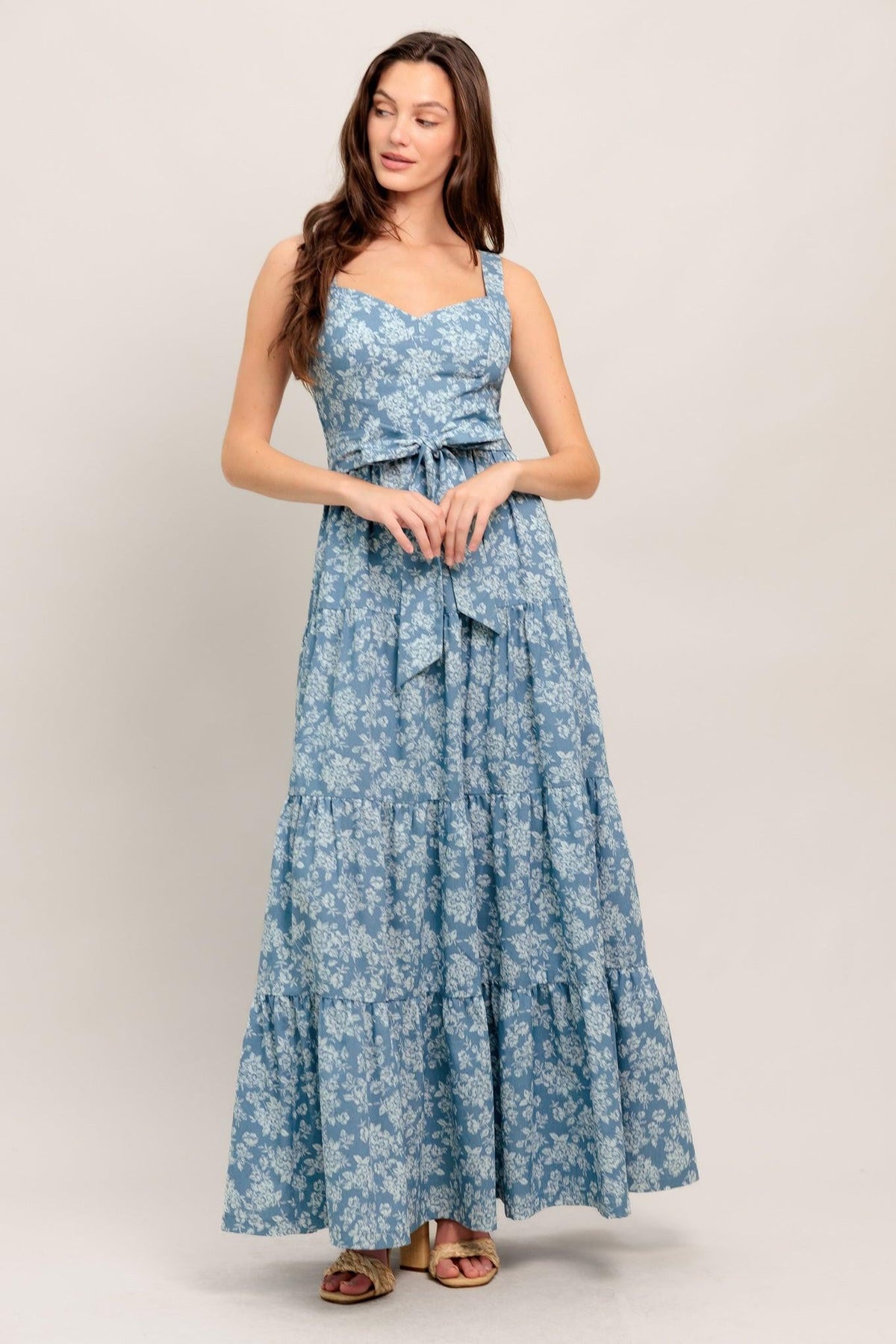 MODERN PRAIRIE BLOOM WOVEN MAXI DRESS
