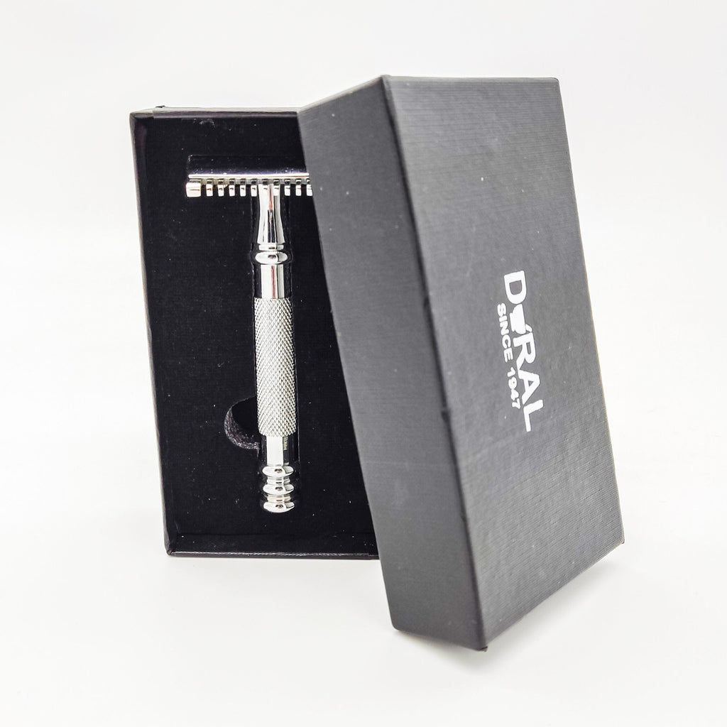 Dural Stounton Open Comb Double Edge Safety Razor + Pouch