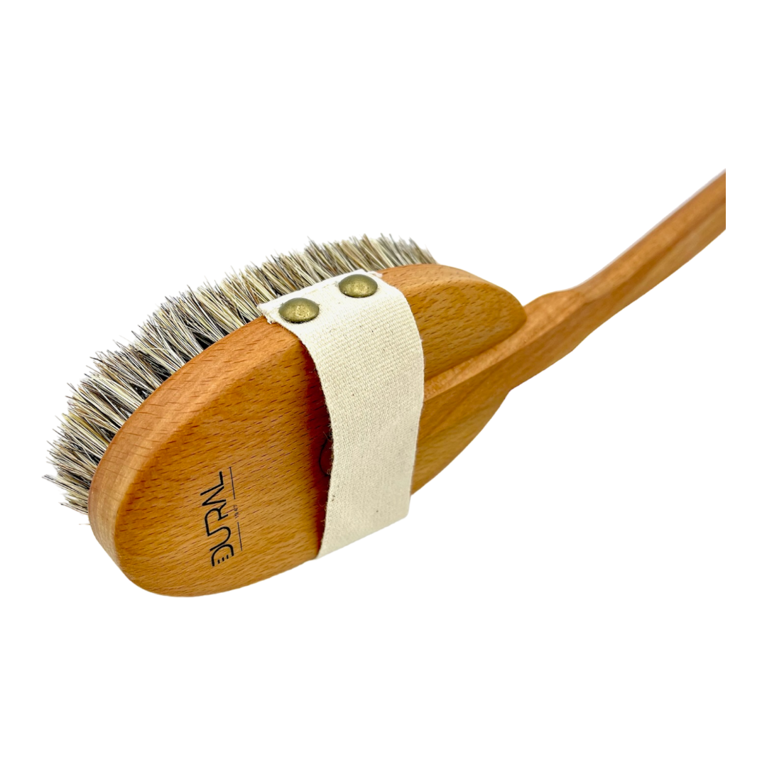 Dural Steamed Beech Wood Bath Brush With Horse Hair / Sisal Bristles