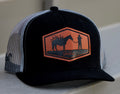 Black curved brim packout