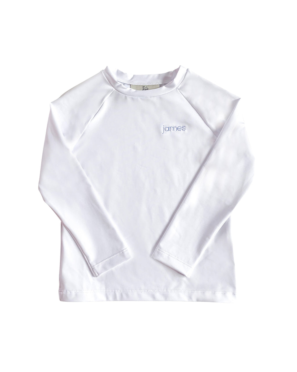 Rash Guard Long Sleeve in White- FINAL SALE