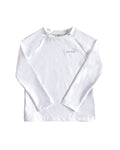 Rash Guard Long Sleeve in White- FINAL SALE