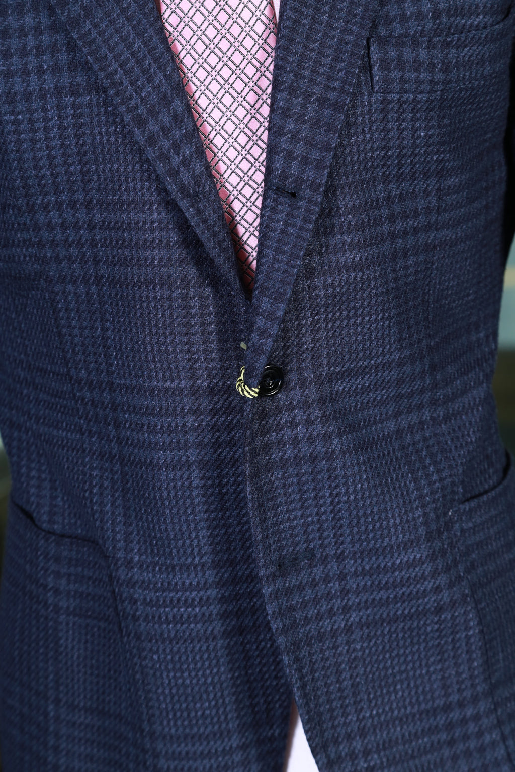 Sartorio Checked Wool-Silk Sport Jacket
