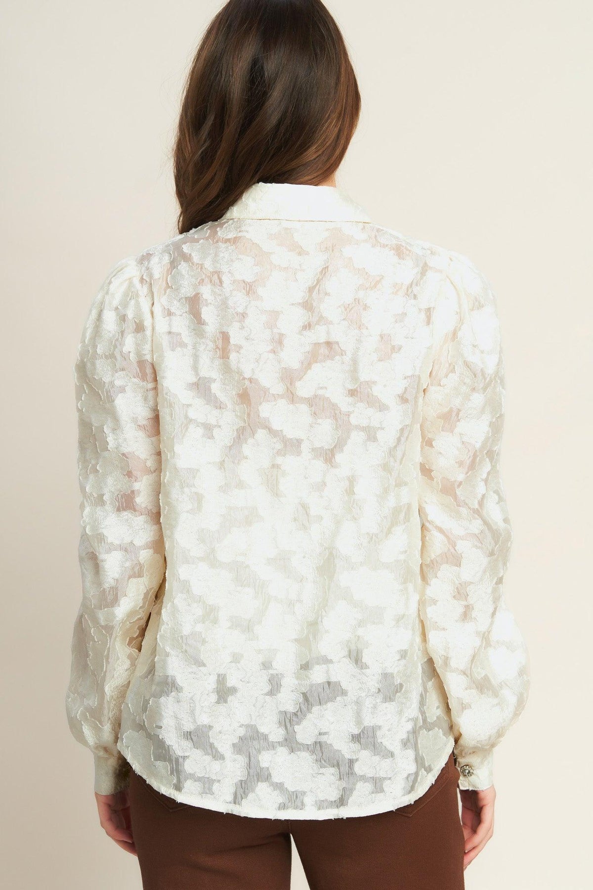 LUMINOUS GLOW WOVEN TOP
