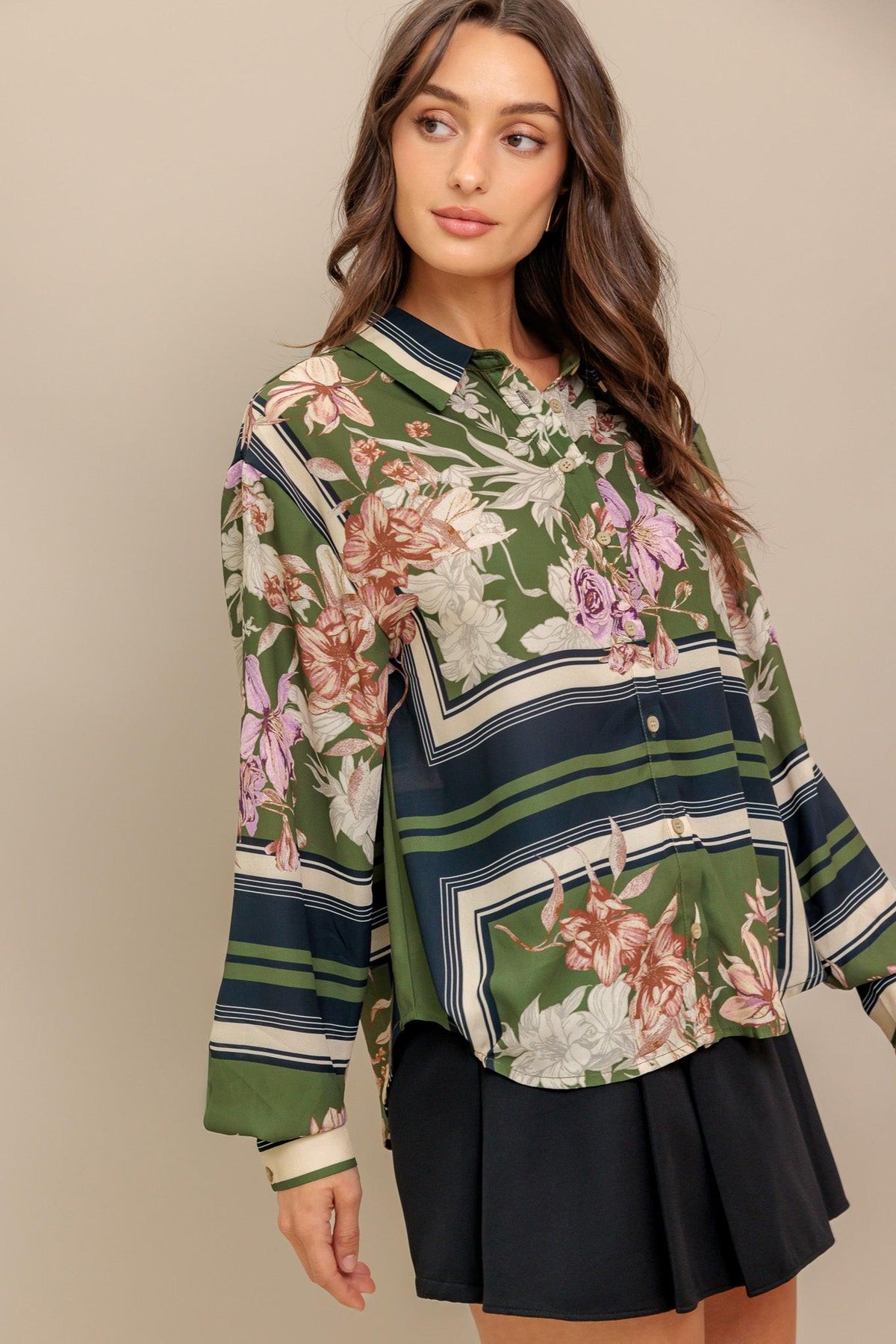 GARDEN CLUB  WOVEN TOP