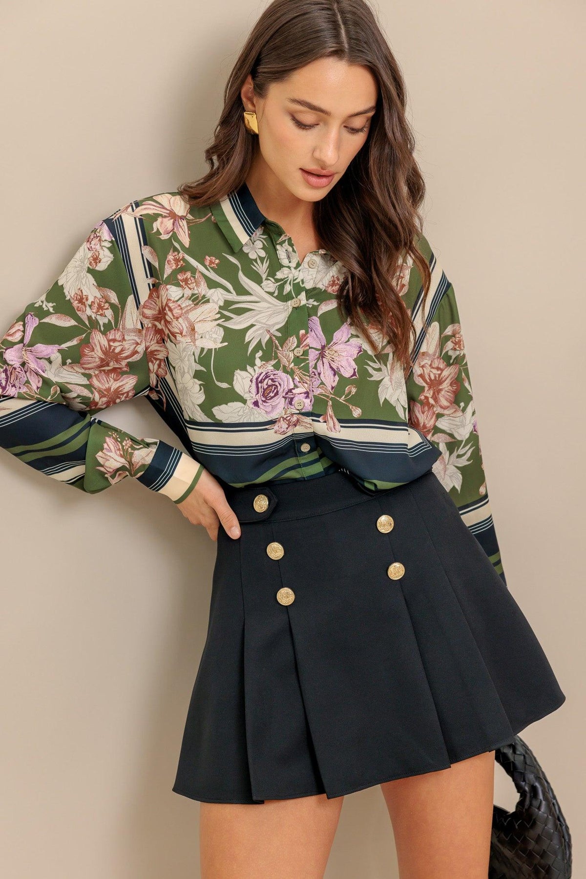 GARDEN CLUB  WOVEN TOP